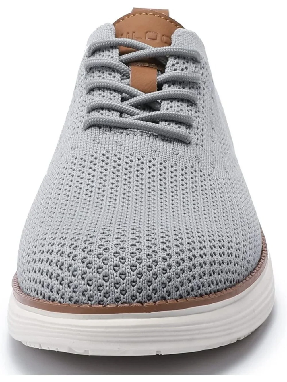 VILOCY Men's Grey Ethylene Vinyl Acetate Casual Breathable Comfortable Sneakers